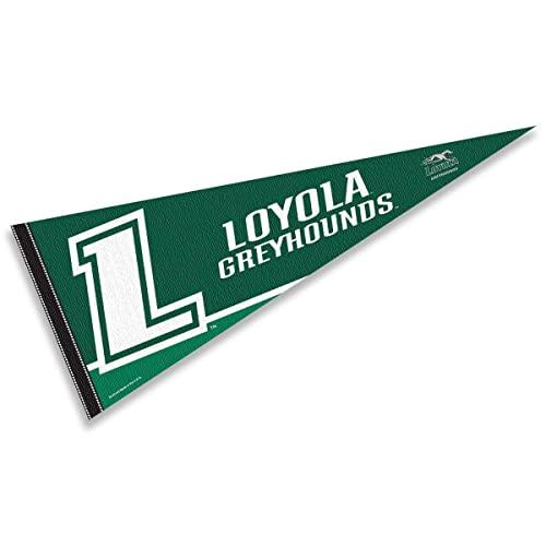 College Flags & Banners Co. Loyola Maryland Greyhounds Pennant Full Size Felt - 757 Sports Collectibles