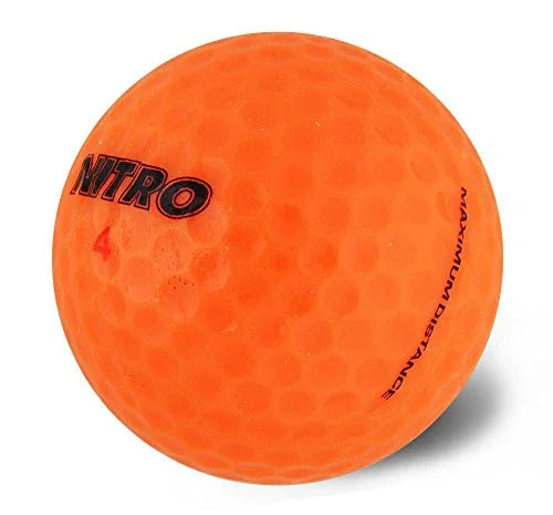 Nitro NMD12OBXC Maximum Distance Golf Ball (12-Pack), Orange - 757 Sports Collectibles