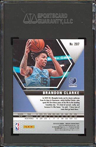 Grizzlies Brandon Clarke 2019 Panini Mosaic #207 Rookie Card Graded Mint 9! SGC - 757 Sports Collectibles