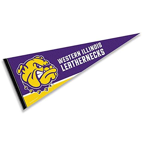 College Flags & Banners Co. Western Illinois Leathernecks Pennant Full Size Felt - 757 Sports Collectibles