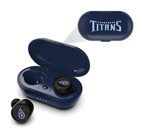 NFL Tennessee Titans True Wireless Earbuds, Team Color - 757 Sports Collectibles