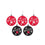 FOCO Nebraska Cornhuskers NCAA 5 Pack Shatterproof Ball Ornament Set - 757 Sports Collectibles