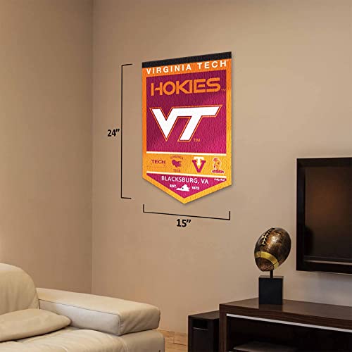 VA Tech Hokies Heritage History Banner Pennant - 757 Sports Collectibles