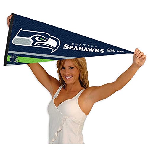 WinCraft Seattle Seahawks Pennant Banner Flag - 757 Sports Collectibles
