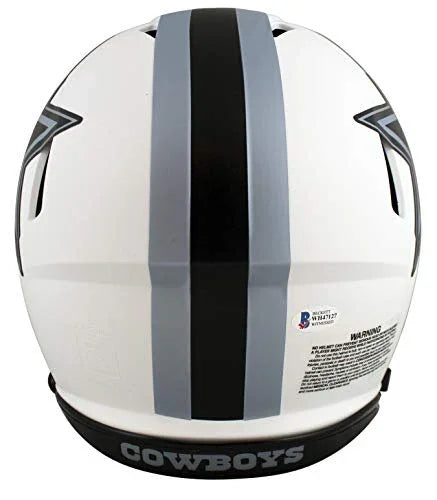 Cowboys Roger Staubach"HOF 85" Signed Lunar Full Size Speed Proline Helmet BAS - 757 Sports Collectibles