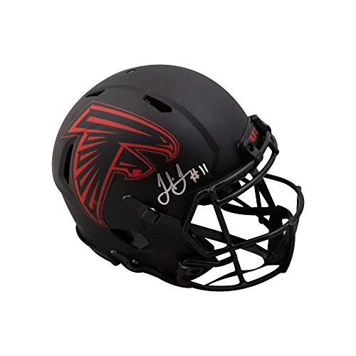 Julio Jones Autographed Atlanta Falcons Eclipse Authentic Full-Size Football Helmet - BAS COA - 757 Sports Collectibles