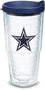 Tervis Made in USA Double Walled NFL Dallas Cowboys Primary Logo Insulated Tumbler Cup Keeps Drinks Cold & Hot, 24oz, Navy Lid - 757 Sports Collectibles