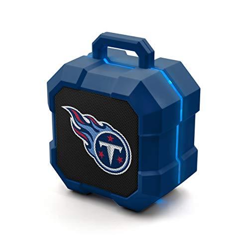 NFL Tennessee Titans Shockbox LED Wireless Bluetooth Speaker, Team Color - 757 Sports Collectibles