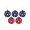 FOCO New York Giants NFL 5 Pack Shatterproof Ball Ornament Set - 757 Sports Collectibles