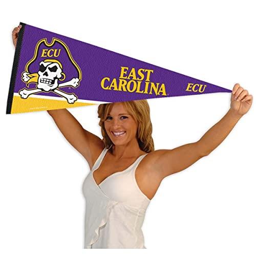 College Flags & Banners Co. ECU Pennant Full Size Felt - 757 Sports Collectibles