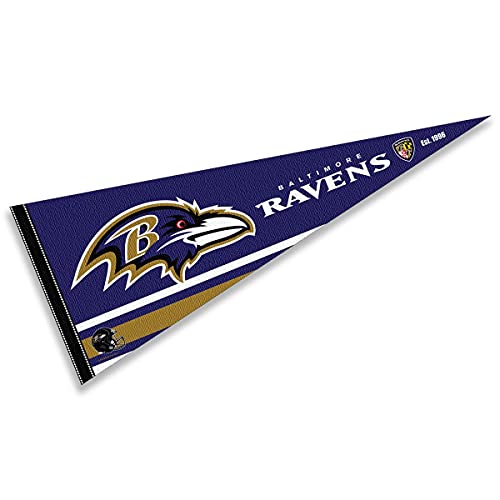 WinCraft Baltimore Ravens Pennant Banner Flag - 757 Sports Collectibles