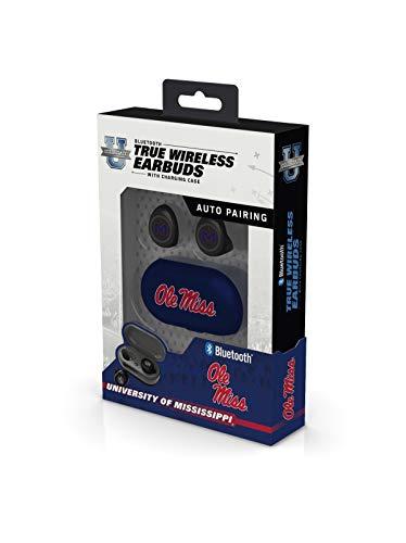NCAA Mississippi Old Miss Rebels True Wireless Earbuds, Team Color - 757 Sports Collectibles