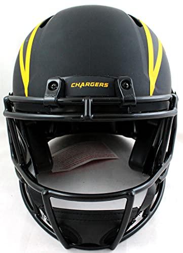 Austin Ekeler Autographed Chargers Authentic Eclipse F/S Helmet w/Insc- Beckett W Yellow - 757 Sports Collectibles