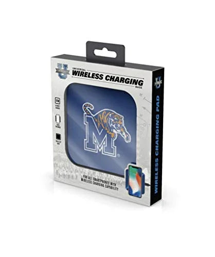 NCAA Memphis Tigers Wireless Charging Pad, White - 757 Sports Collectibles