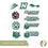 Northwest Missouri State University Bearcats NW MO Sticker Vinyl Decal Laptop Water Bottle Car Scrapbook (Type 2 Sheet) - 757 Sports Collectibles