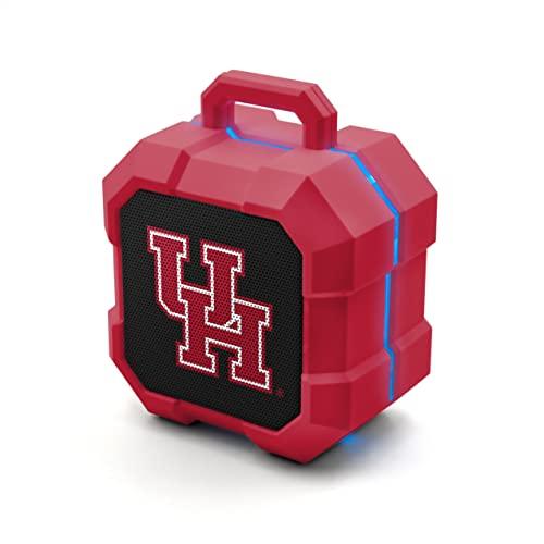 NCAA Houston Cougars Shockbox LED Wireless Bluetooth Speaker, Team Color - 757 Sports Collectibles