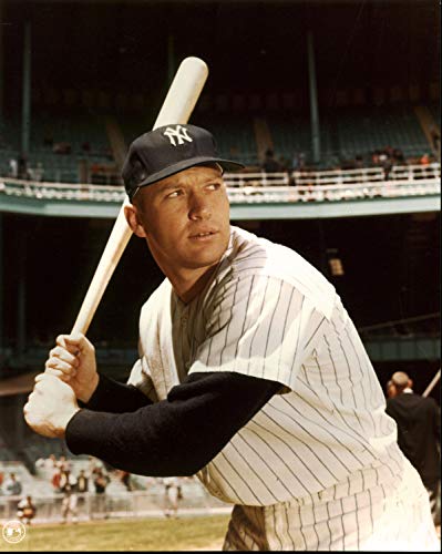 Yankees Mickey Mantle 8x10 PhotoFile Batting Stance Closeup Photo Un-signed - 757 Sports Collectibles
