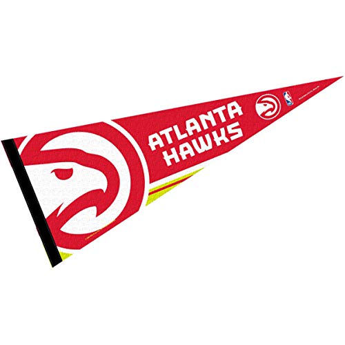 WinCraft Atlanta Hawks Pennant Full Size 12" X 30" - 757 Sports Collectibles