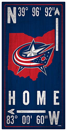Fan Creations NHL Columbus Blue Jackets Unisex Columbus Blue Jackets Coordinate Sign, Team Color, 6 x 12 - 757 Sports Collectibles