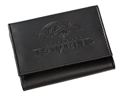 Team Sports America Leather Baltimore Ravens Tri-fold Wallet - 757 Sports Collectibles