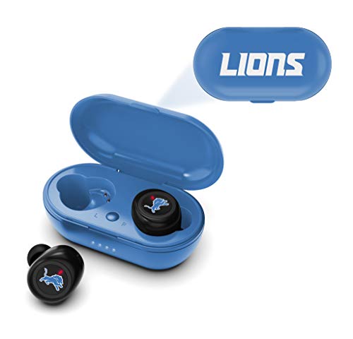 NFL Detroit Lions True Wireless Earbuds, Team Color - 757 Sports Collectibles