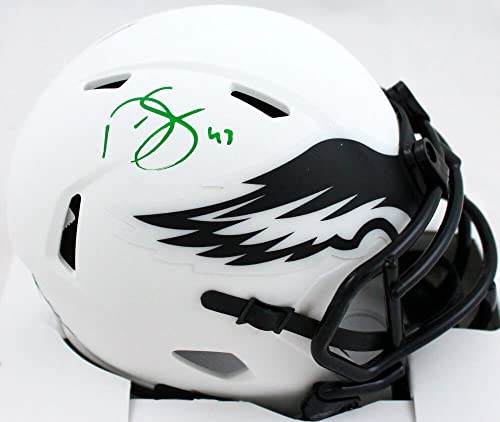 Darren Sproles Autographed Philadelphia Eagles Lunar Speed Mini Helmet- Beckett W Hologram Green - 757 Sports Collectibles