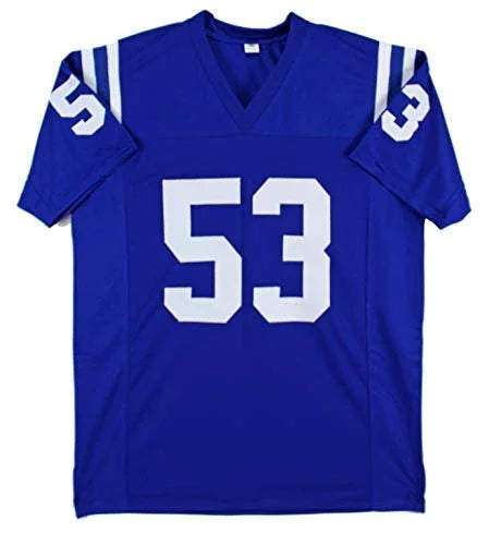 Darius Leonard Authentic Signed Blue Pro Style Jersey Autographed BAS Witnessed - 757 Sports Collectibles