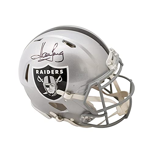 Howie Long Autographed Raiders Speed Authentic Full-Size Football Helmet - BAS COA - 757 Sports Collectibles