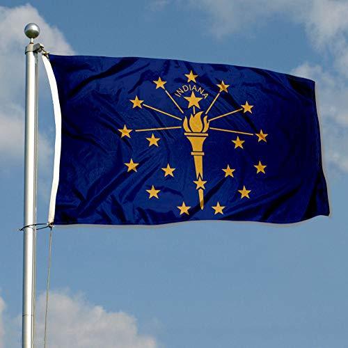 Sports Flags Pennants Company State of Indiana Flag 3x5 Foot Banner - 757 Sports Collectibles