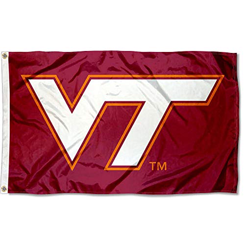 College Flags & Banners Co. Virginia Tech Hokies Maroon VT Flag - 757 Sports Collectibles