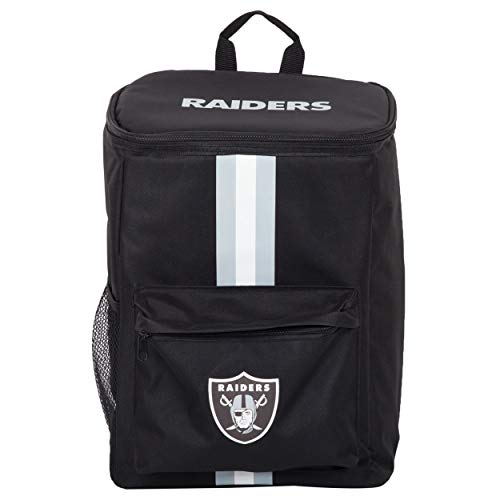 FOCO Cooler Backpack – Portable Soft Sided Ice Chest – Insulated Bag Holds 36 Cans (Las Vegas Raiders) - 757 Sports Collectibles