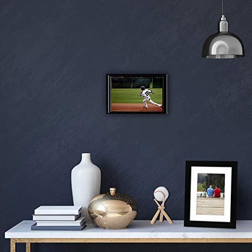 BaseGoal Wooden Baseball Softball Stand Display Consists of 3 Mini Baseball Bat and 1 Wooden Circles - 757 Sports Collectibles