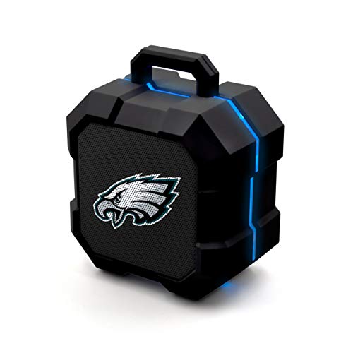 NFL Philadelphia Eagles Shockbox LED Wireless Bluetooth Speaker, Team Color - 757 Sports Collectibles