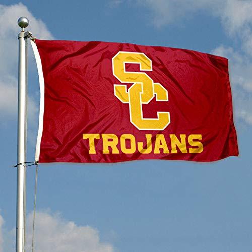College Flags & Banners Co. USC Trojans SC Logo Flag - 757 Sports Collectibles