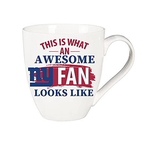 Team Sports America New York Giants, Ceramic Cup O'Java 17oz Gift Set - 757 Sports Collectibles