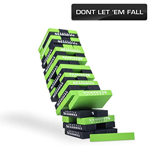 Wild Sports NFL Seattle Seahawks Table Top Stackers 3" x 1" x .5", Team Color - 757 Sports Collectibles