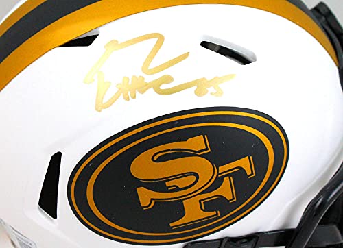 George Kittle Autographed 49ers Lunar Speed Mini Helmet- Beckett W Hologram Gold - 757 Sports Collectibles