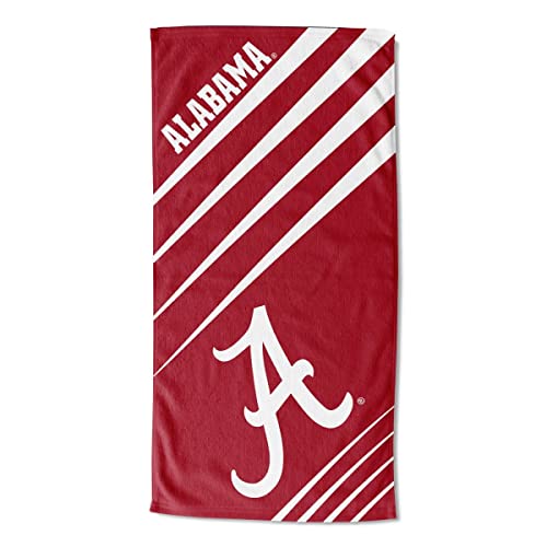 NORTHWEST NCAA Alabama Crimson Tide Jacquard Beach Towel, 36" x 72", Upward - 757 Sports Collectibles
