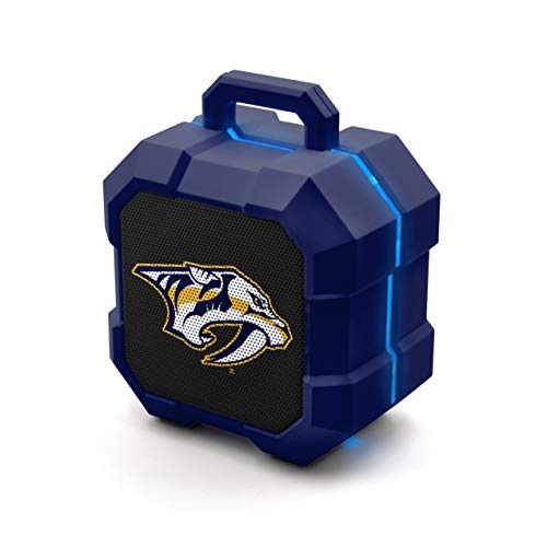 NHL Nashville Predators ShockBox LED Wireless Bluetooth Speaker, Team Color - 757 Sports Collectibles