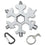 The Latest Snowflake Tool,19-in-1 Snowflake Multi Tool, Incredible Tool, Portable Stainless Steel Keychain Screwdriver Bottle Opener Snowflake Multitool for Outdoor Enthusiast and Men's Gift (Silver) - 757 Sports Collectibles