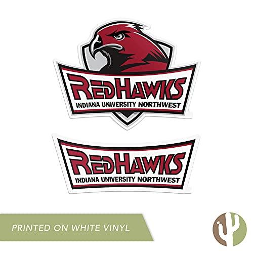 Indiana University Northwest Sticker Vinyl Decal Laptop Water Bottle Car Scrapbook (4 Inch Set) - 757 Sports Collectibles