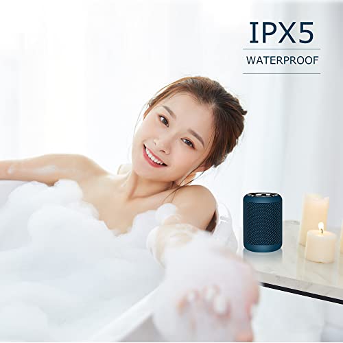 MAWODE T10 Portable Bluetooth Speakers, ABS Materials IPX5 Waterproof Dual Pairing Fabric 8 Hours Playtime Mini Portable Outdoor Wireless Speaker for Tablet, Laptop, Cellphone, Hiking(Blue) - 757 Sports Collectibles