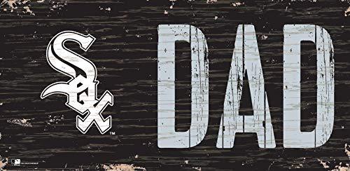 Fan Creations MLB Chicago White Sox Unisex Chicago White Sox DAD Sign, Team Color, 6 x 12 - 757 Sports Collectibles