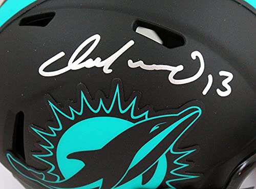 Dan Marino Autographed Miami Dolphins Eclipse Mini Helmet- Beckett W Silver - 757 Sports Collectibles