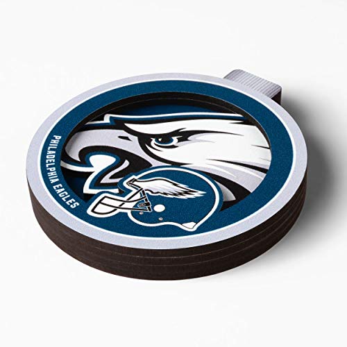 YouTheFan NFL Philadelphia Eagles 3D Logo Series Ornament, team colors - 757 Sports Collectibles
