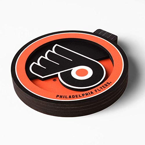 YouTheFan NHL Philadelphia Flyers 3D Logo Series Ornament, team colors - 757 Sports Collectibles