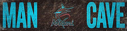 Fan Creations MLB Miami Marlins Unisex Miami Marlins Man Cave 6x24 Sign, Team, 6 x 24 - 757 Sports Collectibles