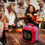 NHL Chicago Blackhawks ShockBox LED Wireless Bluetooth Speaker, Team Color - 757 Sports Collectibles