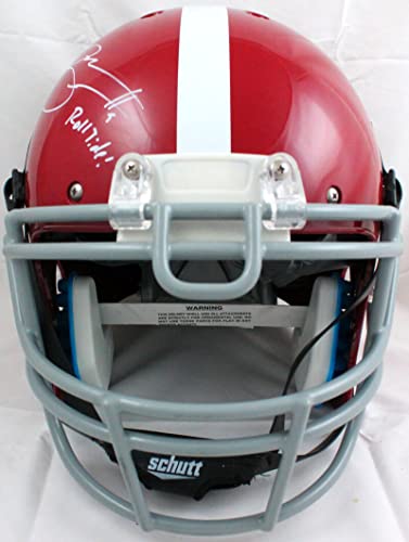 Bryce Young Autographed Alabama Crimson Tide F/S Schutt Authentic w/Roll Tide-Beckett W Hologram White - 757 Sports Collectibles