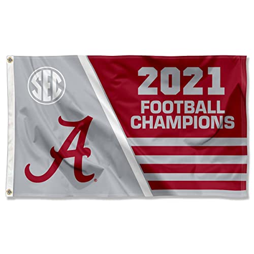 Alabama Crimson Tide 2021 SEC Conference Champions Banner Flag - 757 Sports Collectibles